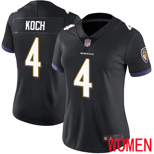 Baltimore Ravens Limited Black Women Sam Koch Alternate Jersey NFL Football 4 Vapor Untouchable